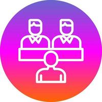 Job Interview Vector Icon Design