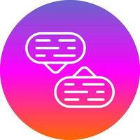 diseño de icono de vector de conversación