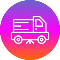 Street Sweeper Vector Icon Design