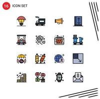 16 Creative Icons Modern Signs and Symbols of project note vehicle book speaker Editable Creative Vector Design Elements