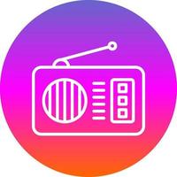 diseño de icono de vector de radio