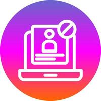 Unauthorized Vector Icon Design