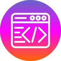 Code Vector Icon Design