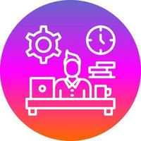 Workaholic Vector Icon Design