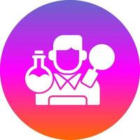 Researcher Vector Icon Design