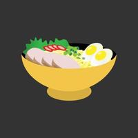 Food plate traditional dish vector design