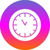 Wall Clock Vector Icon Design