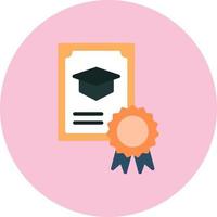 icono de vector de certificado