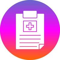 diseño de icono de vector de informe de salud