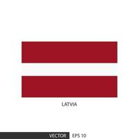 Latvia square flag on white background and specify is vector eps10.