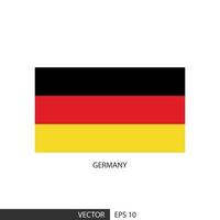 Alemania bandera cuadrada sobre fondo blanco y especificar es vector eps10.