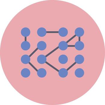 icono de vector de datos no estructurados