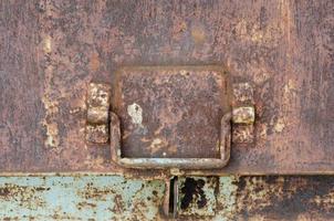 Rust Texture of Old Door in Closeup photo