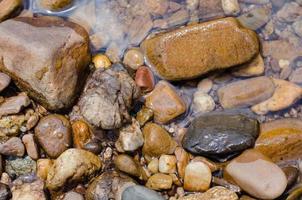 Stones On Riverbank for Natural Background photo