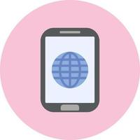 Mobile  Internet Vector Icon