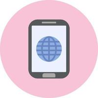 Mobile  Internet Vector Icon