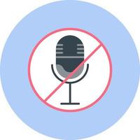 Microphone Mute Vector Icon