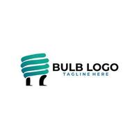 Bulb logo icon vector isolated