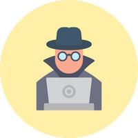 icono de vector de hacker