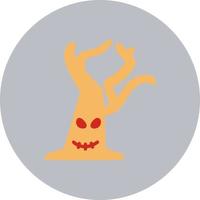 árbol de halloween. icono de vectores