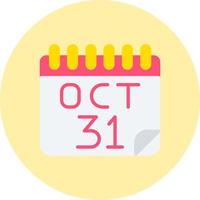 icono de vector de 31 de octubre