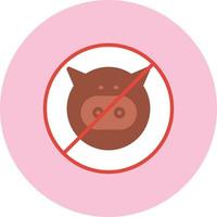 No Pork Vector Icon