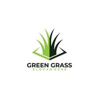 grass logo icon vector design template