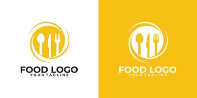 vector de icono de logotipo de comida aislado