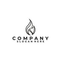 fire logo icon vector isolated