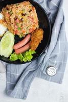 Close-up of delicious fried rice photo