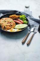 Close-up of delicious fried rice photo