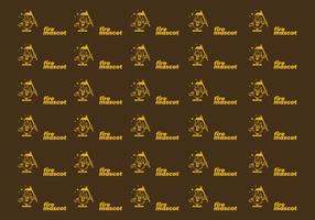 Illustration design of a fire flame pattern with hands and feet vector