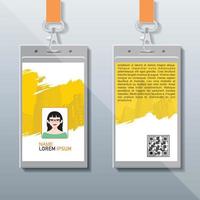 Id Card Design, Company Identity Card vector