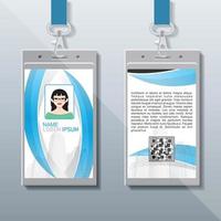 Id Card Design, Company Identity Card vector