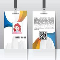 Identity Card, Student card design or business card vector