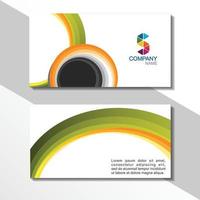 tarjeta de visita creativa moderna y tarjeta de nombre, diseño de vector de plantilla limpio simple horizontal