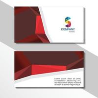 Business card design, company business card vector