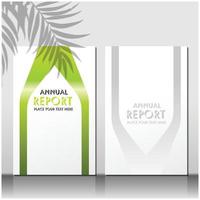 Brochure or flyer layout template, annual report cover design background vector