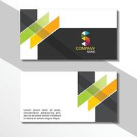 Business card design, company business card vector