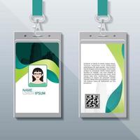 Id Card Design, Company Identity Card vector