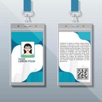 Id Card Design, Company Identity Card vector