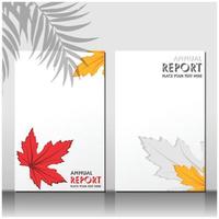 Brochure or flyer layout template, annual report cover design background vector