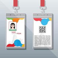Company Identity Card Design vector