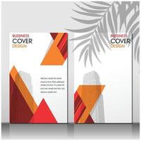 Brochure or flyer layout template, annual report cover design background vector