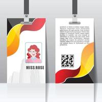 Identity Card, Student card design or business card vector