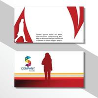 logotipo de vector de lujo con plantilla de tarjeta de visita