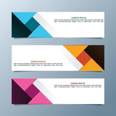 Web Modern banner design, creative banner cover