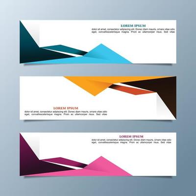 Web Modern banner design, creative banner cover