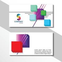Business card design, company business card vector