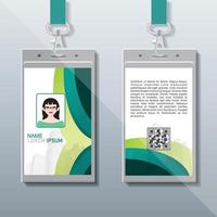 Id Card Design, Company Identity Card vector